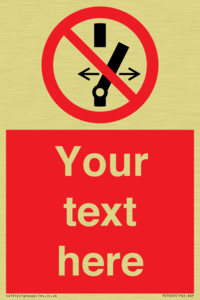 Custom prohibition Do not alter the state of the switch